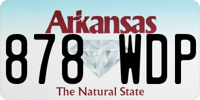 AR license plate 878WDP