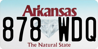 AR license plate 878WDQ