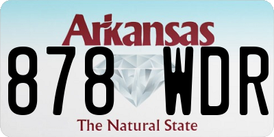 AR license plate 878WDR