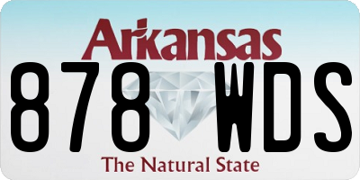 AR license plate 878WDS