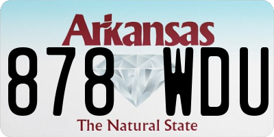 AR license plate 878WDU