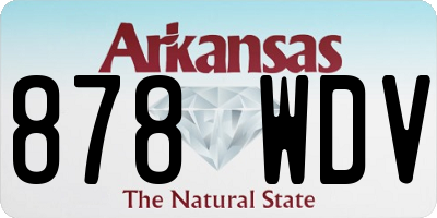 AR license plate 878WDV