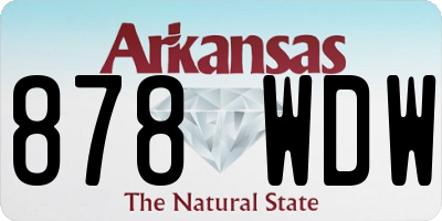 AR license plate 878WDW