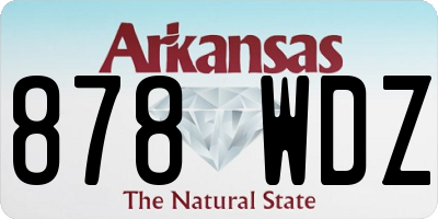AR license plate 878WDZ