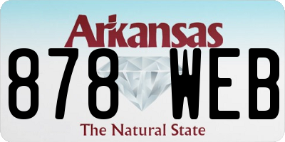 AR license plate 878WEB
