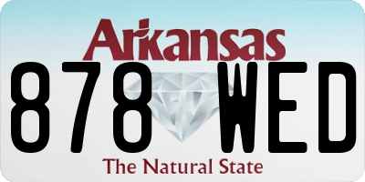 AR license plate 878WED