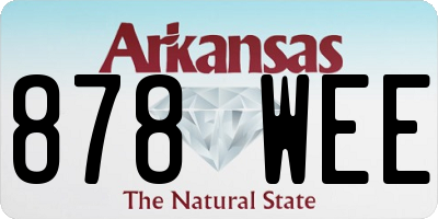 AR license plate 878WEE