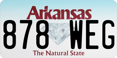 AR license plate 878WEG