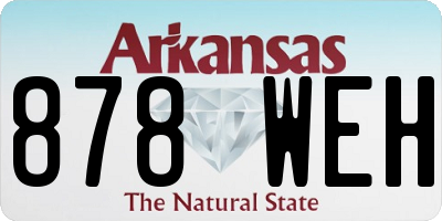 AR license plate 878WEH