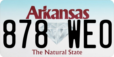 AR license plate 878WEO