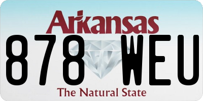 AR license plate 878WEU