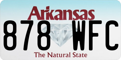 AR license plate 878WFC