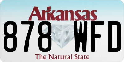AR license plate 878WFD