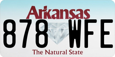 AR license plate 878WFE