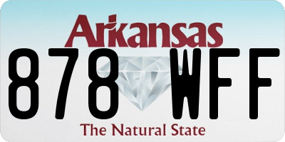 AR license plate 878WFF