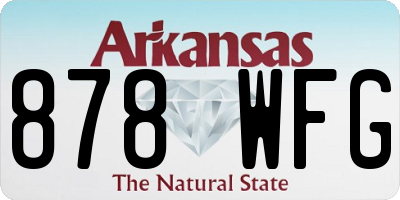 AR license plate 878WFG