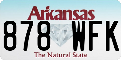 AR license plate 878WFK