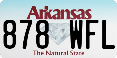 AR license plate 878WFL