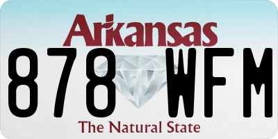 AR license plate 878WFM