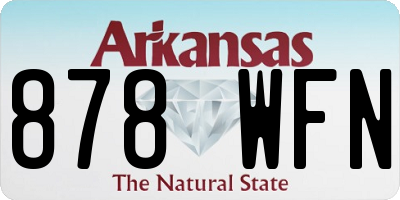 AR license plate 878WFN
