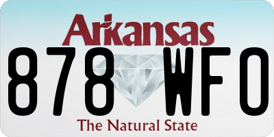 AR license plate 878WFO
