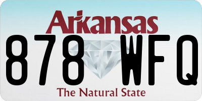 AR license plate 878WFQ