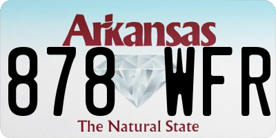 AR license plate 878WFR