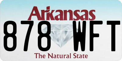 AR license plate 878WFT