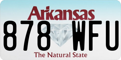AR license plate 878WFU