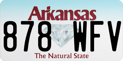 AR license plate 878WFV
