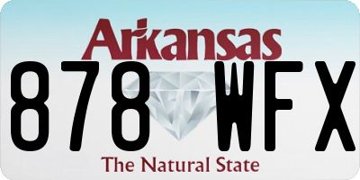 AR license plate 878WFX
