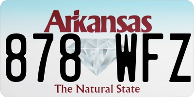 AR license plate 878WFZ