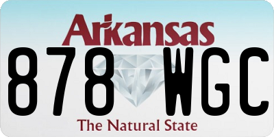 AR license plate 878WGC