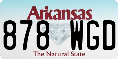 AR license plate 878WGD