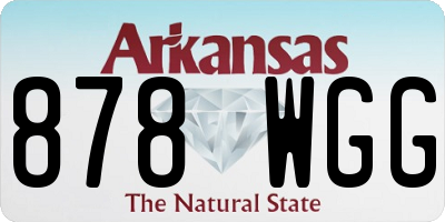 AR license plate 878WGG