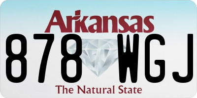 AR license plate 878WGJ