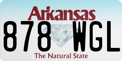 AR license plate 878WGL