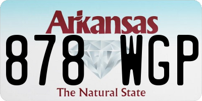 AR license plate 878WGP
