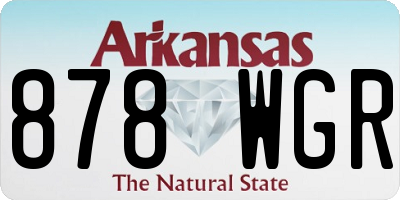 AR license plate 878WGR