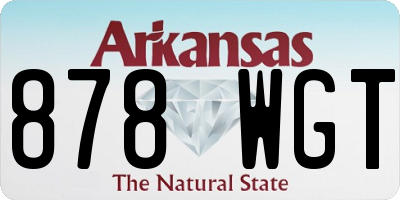 AR license plate 878WGT
