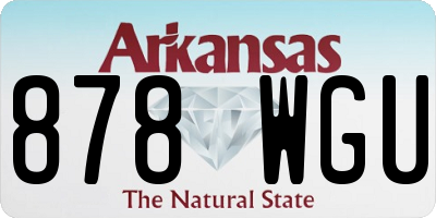 AR license plate 878WGU