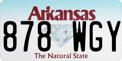 AR license plate 878WGY