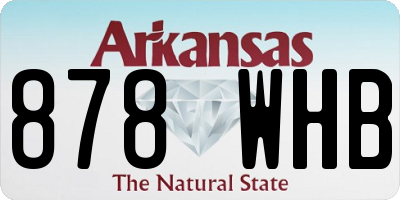 AR license plate 878WHB