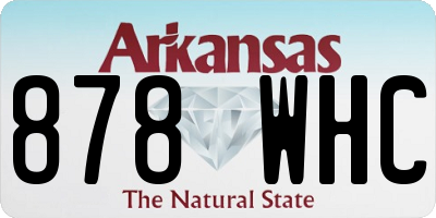 AR license plate 878WHC