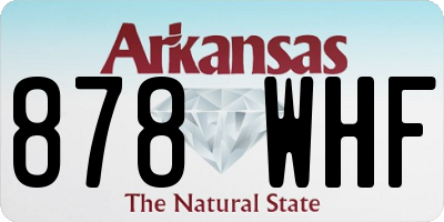 AR license plate 878WHF