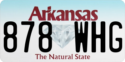 AR license plate 878WHG