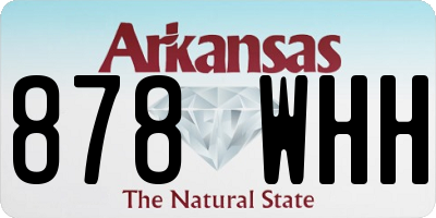 AR license plate 878WHH