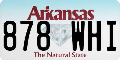 AR license plate 878WHI