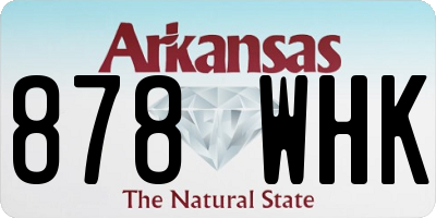 AR license plate 878WHK