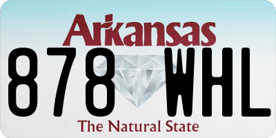 AR license plate 878WHL